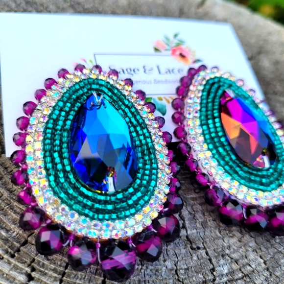 Beaded earrings - Picture 1 of 1